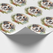 St. Bernard Weihnachtsfeiertag Geschenkpapier (Ecke)