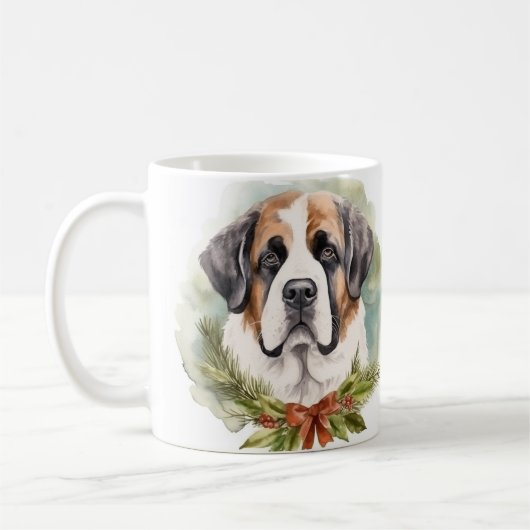 St. Bernard Weihnachtsfeiertag Kaffeetasse (Links)