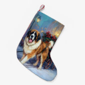 St. Bernard Weihnachtsfeiertag Kleiner Weihnachtsstrumpf (Vorderansicht (hängend))