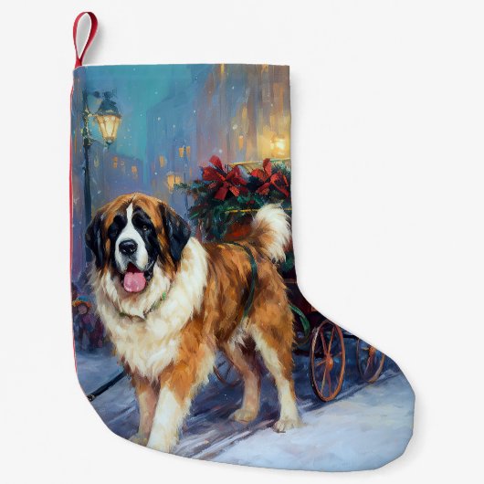 St. Bernard Weihnachtsfeiertag Kleiner Weihnachtsstrumpf (Vorderseite)