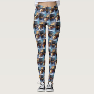 St. Bernard Weihnachtsfeiertag Leggings