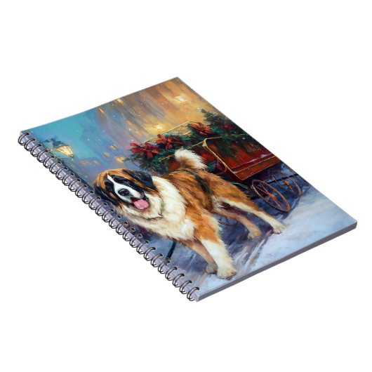 St. Bernard Weihnachtsfeiertag Notizblock (Rechte Seite)