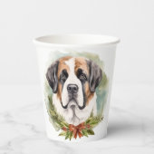 St. Bernard Weihnachtsfeiertag Pappbecher (Vorderseite)