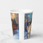 St. Bernard Weihnachtsfeiertag Pappbecher (Rechts)