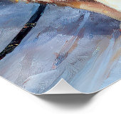 St. Bernard Weihnachtsfeiertag Poster (Ecke)