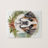 St. Bernard Weihnachtsfeiertag Puzzle (Horizontal)