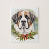 St. Bernard Weihnachtsfeiertag Puzzle (Vertikal)