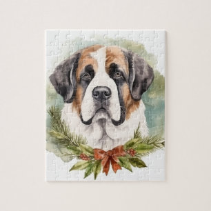 St. Bernard Weihnachtsfeiertag Puzzle