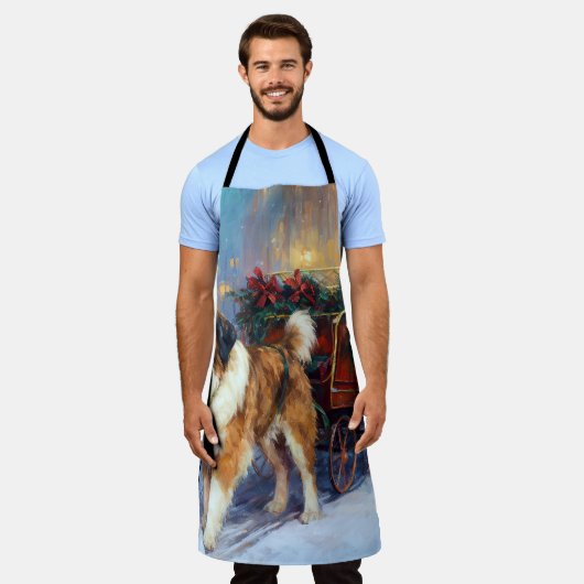 St. Bernard Weihnachtsfeiertag Schürze (Getragen)