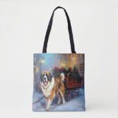 St. Bernard Weihnachtsfeiertag Tasche (Vorderseite)