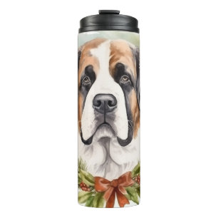 St. Bernard Weihnachtsfeiertag Thermosbecher
