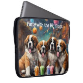 St. Bernard Welpen und Milchshakes Laptopschutzhülle (Vorne Rechts)