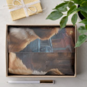 St. Bernard Welpen und Milchshakes Seidenpapier (Geschenk)