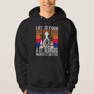 St Bernards Macht Dein Leben Gut Vintage Hoodie