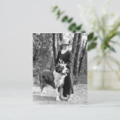 St. Bernhard & Boston Terrier, 1925 Postkarte (Stehend Vorderseite)