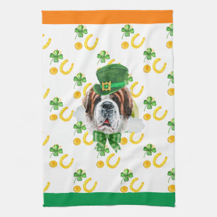 St. Bernhard Feiertags-Heimdekoration St. Patrick' Geschirrtuch