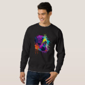 St. Bernhard Für Bunte Hunde Sweatshirt (Vorne ganz)