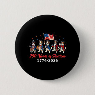 St. Bernhard Hund 250 Jahre Dom 1776 2026 Patriot Button