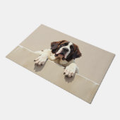 St. Bernhard Hund Türmatte Kunst (Schrägansicht)