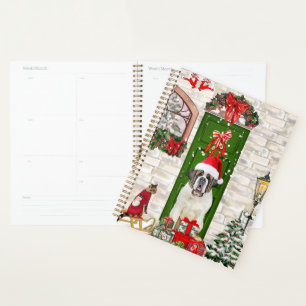 St. Bernhard Hund Weihnachten Planer