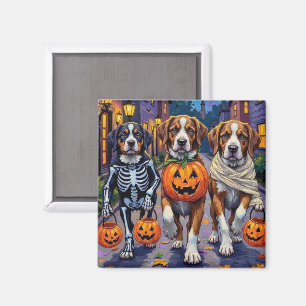 St.-Bernhard-Hunde in Halloween-Kostümen Magnet