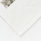 St. Bernhard Hundemama Blumen Fleecedecke (Ecke)