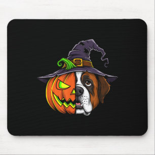 St. Bernhard Kürbis Jack O Lantern Halloween Männe Mousepad