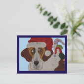 St. Bernhard mit einem Elf Postkarte (Stehend Vorderseite)