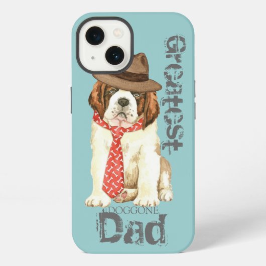St. Bernhard-Vater iPhone Hülle (Rückseite)