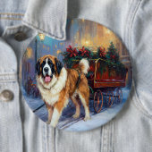 St. Bernhard Weihnachtsfestzeit Button (Beispiel)