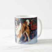 St. Bernhard Weihnachtsfestzeit Kaffeetasse (VorderseiteRechts)