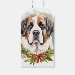 St. Bernhard Weihnachtsgirlande Festiver Hund Geschenkanhänger