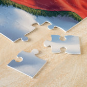 St. Bernhard Winterpicknick Weihnachtsmalerei Puzzle (Seite)