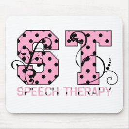 St. beschriftet die rosa und schwarzen Tupfen Mousepad