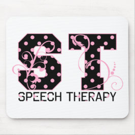 St. beschriftet die schwarzen und rosa Tupfen Mousepad