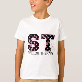 St. beschriftet die schwarzen und rosa Tupfen T-Shirt