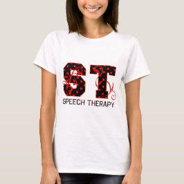 St. beschriftet schwarzen und roten Tupfenschatten T-Shirt