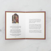 St. Blaise Katholischer Patron Throat Ailments Karte (Innenseite)