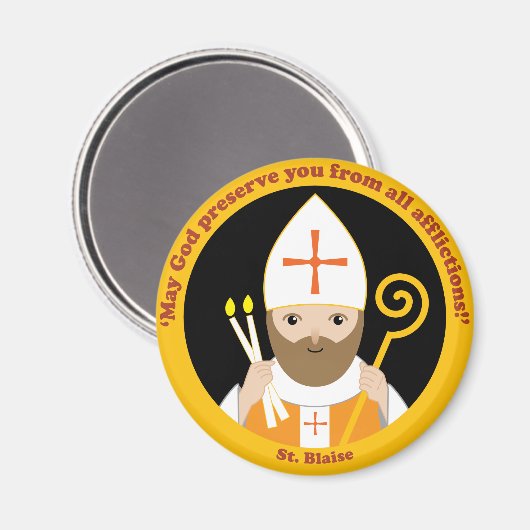 St. Blaise Magnet (Vorderseite/Rückseite)