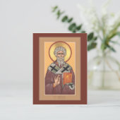 St. Blaise Prayer Card Postkarte (Stehend Vorderseite)