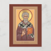 St. Blaise Prayer Card Postkarte (Vorderseite)