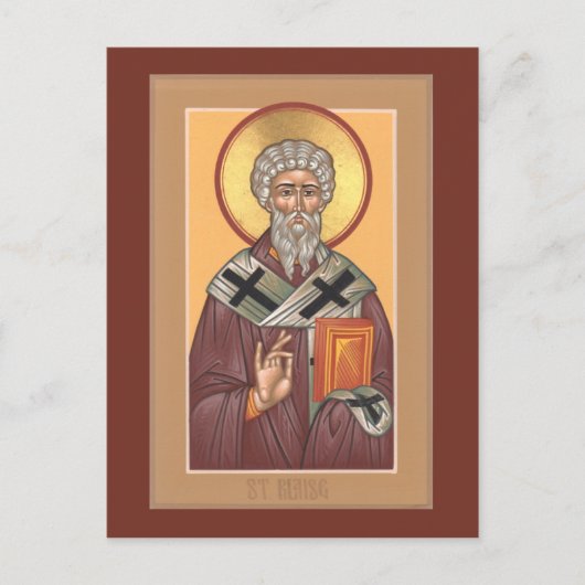 St. Blaise Prayer Card Postkarte (Vorderseite)