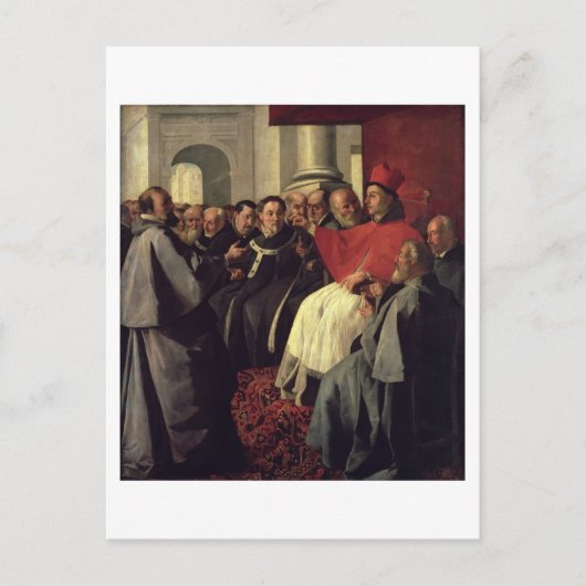 St. Bonaventure (1221-74) im Lyoner Rat Postkarte (Vorderseite)