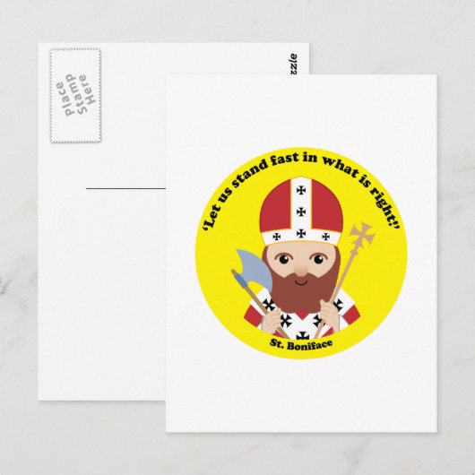 St. Boniface Postkarte (Vorne/Hinten)