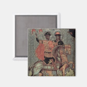 St. Boris und St. Gleb Mounted, c.1377 Magnet (Vorderseite/Rückseite)