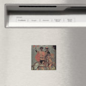 St. Boris und St. Gleb Mounted, c.1377 Magnet (In Situ (Geschirrspüler))