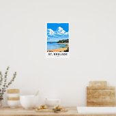 St. Brelade Jersey Travel Print Poster (Küche)