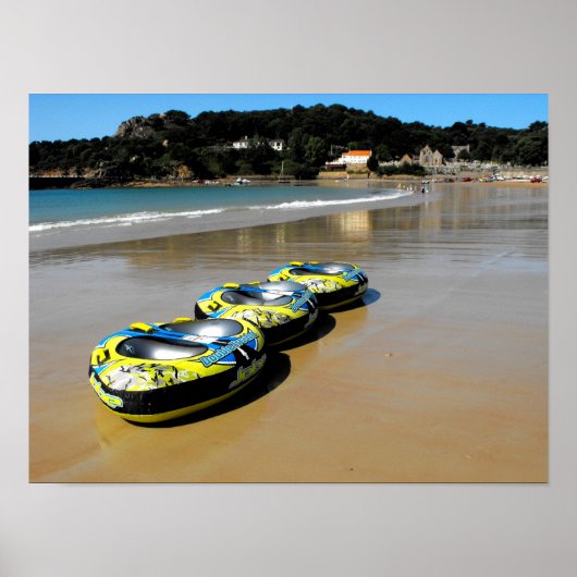 St Brelade's Strand bei Ebbe Poster (Vorne)