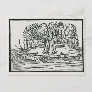 St. Brendan auf der Fischinsel Postkarte