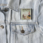 St. Brendan in seinem Schiff Button (Beispiel)